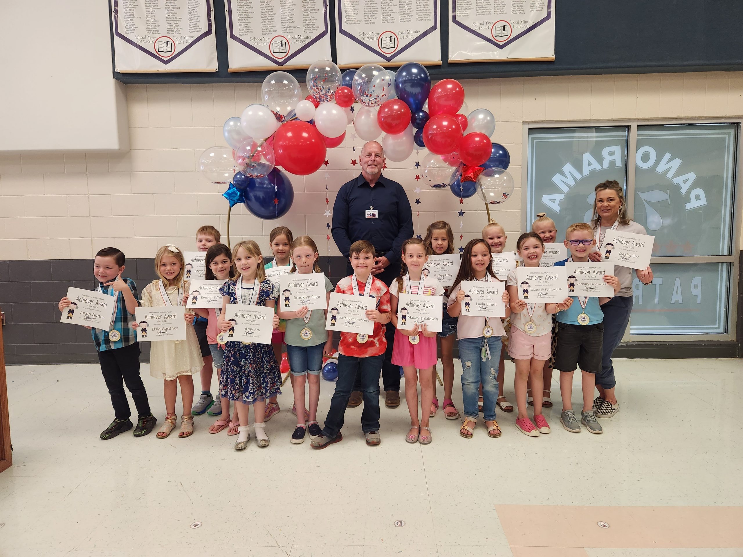 1st grade students for Panorama Achiever