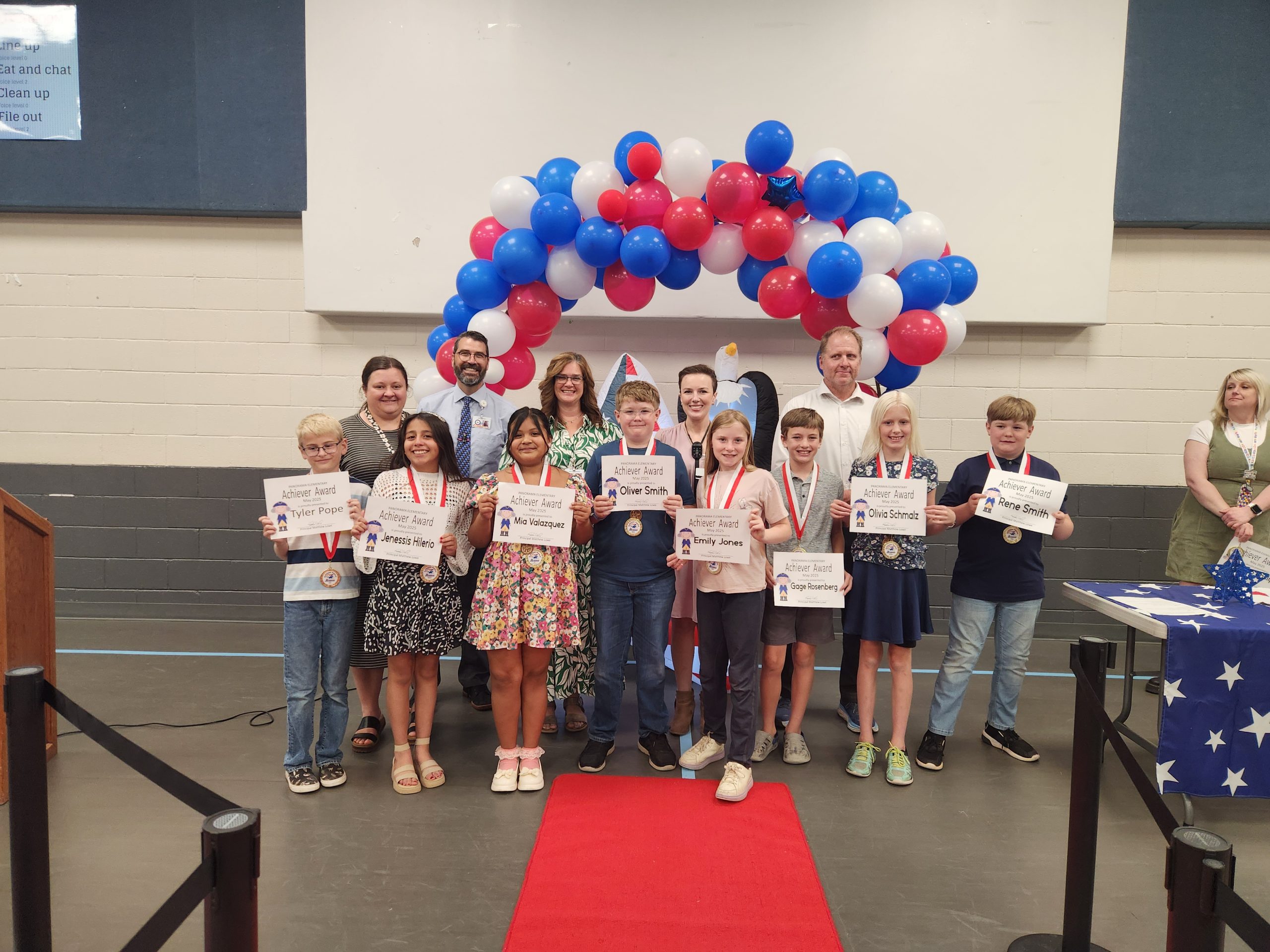 Fifth grade Panorama Achiever students