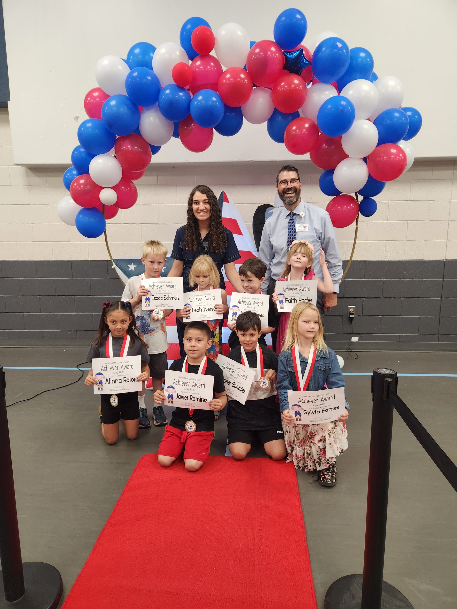 Miss Jacobsen's Kindergarten Panorama Achiever students